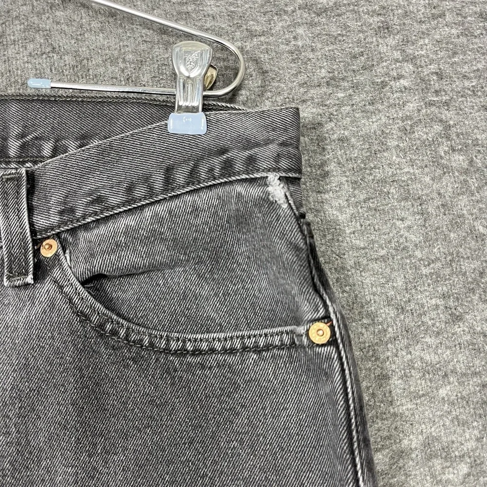 Vintage Y2K Levis 505 Jeans Mens 34x34‎ Black Straight Faded distressed